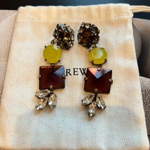 J Crew Geometric Stone Earring